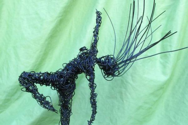 wire ballerina sculpture