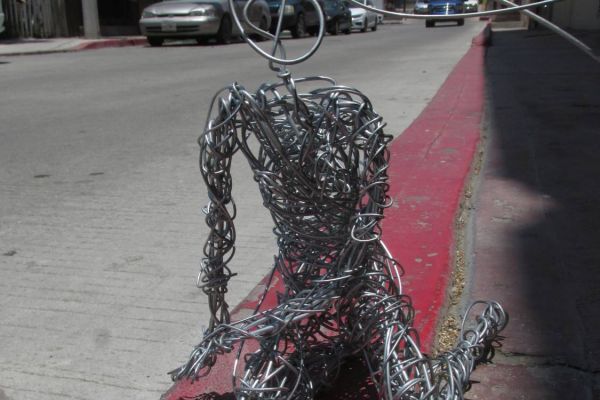 wire sculpture, magic realism