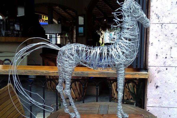 wire sculpture in cabo
