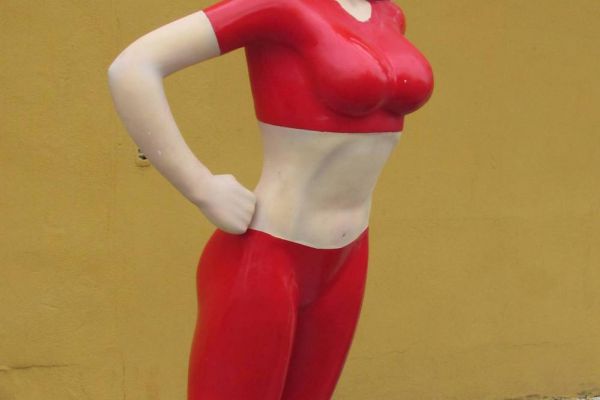 woman fiberglass sculpture